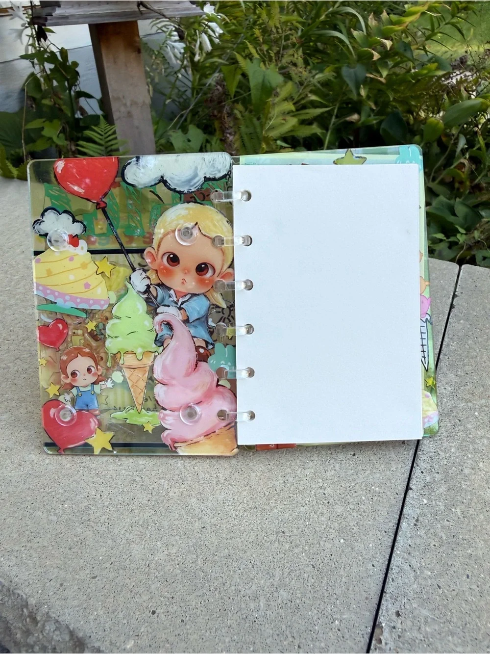Zsiga Acrylic Shaker Ice Cream Notebook